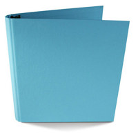 

Paolo Cardelli Sorrento Venti Collection, 1" D-Ring Binder Landscape , Hold Letter Size 8.5x11" Sheets, Color: Sky Blue