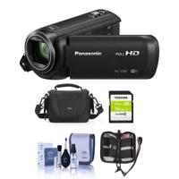 

Panasonic HC-V380K Full HD Camcorder with Wi-Fi, - Bundle with Video Bag, 16GB Class 10 SDHC Card, Cleaning Kit, Memory Wallet