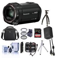 

Panasonic HC-V770 Full HD Camcorder, 20x - Bundle with 64GB SDHC Card, Video Case, 49mm Filter Kit, Spare Battery, Spider Tripod, Card Reader Memory Wallet, HDMI Cable, Cleanimg Kit, Table Top Tripod