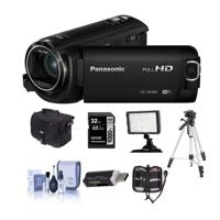 

Panasonic HC-W580K Full HD Camcorder with Wi-Fi, Built-in Multi Scene Twin Camera - Bundle with 32GB SDHC U3 Card, Camera Case, Tripod, Video Light, Cleaning Kit, Memory Wallet, card Reader