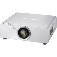 

Panasonic PT-DZ680US 1-Chip DLP Projector, 1920x1200 Native Resolution, 16:10 Aspect Ratio, 2000:1 Contrast Ratio, 3D, Silver