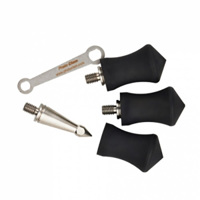 

Photo Clam 55mm (2.17") Spiked Feet with Rubber Cover for Tripod, Set of 3