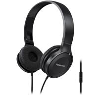 

Panasonic RP-HF100M Lightweight On-Ear Headphones with Mic, Black