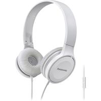 

Panasonic Lightweight On-Ear Headphones with Mic and Controller, White
