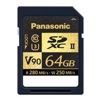 

Panasonic SDZA Series 64GB UHS-II Class 10 U3 V90 SDXC Memory Card
