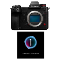 

Panasonic Lumix DC-S1H Mirrorless Digital Camera Body Bundle with Capture One Pro Photo Editing Software