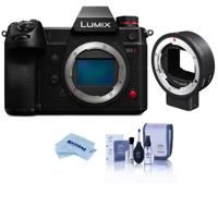 

Panasonic LUMIX DC-S1H Mirrorless Digital Camera Body - Bundle With Sigma MC-21 Mount Converter, Canon EF Lenses to Leica L Mount Cameras, Cleaning Kit, Microfiber Cloth
