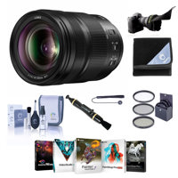 

Panasonic 24-105mm f/4 LUMIX S O.I.S. L-Mount Lens - Bundle With 77mm Filter Kit, Flex Lens Shade, Lens Cleaner, Lens Wrap, Capleash, Cleaning Kit, PC Software Package