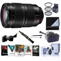 

Panasonic Lumix S PRO 24-70mm F/2.8 L-Mount Lens - Bundle With 82mm Filter Kit, Flex Lens Shade, FocusShifter DSLR Follow Focus, Lens Cleaner, Lens Wrap, Capleash, Cleaning Kit, PC Software