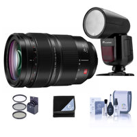 

Panasonic Lumix S PRO 24-70mm F/2.8 L-Mount Lens - With Flashpoint Zoom Li-on X R2 TTL Round Flash Speedlight For Panasonic, 82mm Filter Kit, Lens Wrap, Cleaning Kit