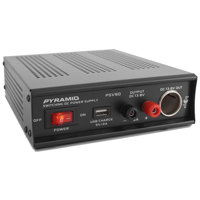 

Pyramid PSV90 Desktop Bench Power Supply AC-to-DC Power Converter with USB Charge and Vehicle Cigarette Lighter Socket, 9 Amp