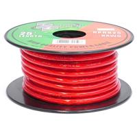 

Pyramid RPR825 8 Gauge Clear Red Power Wire, 25' (Optic Fiber Cable)