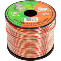 

Pyramid 18 Gauge High Quality Speaker Zip Wire, 100' Spool