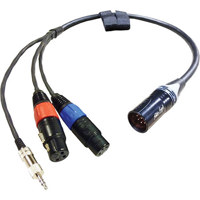 

Peter Engh 2' 2x XLR 3-pin Female to XLR 7-pin Male M3 Quick Release Mixer End Cable with 3.5mm TRS Stereo Mini Return