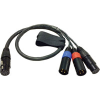 

Peter Engh 30.5" XLR 7-pin Female to 2x XLR 3-pin Male M3 Digital Camera End Cable with XLR 5-pin Female Return Send