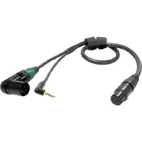 

Peter Engh 27.5" XLR 7-pin Female to XLR 5-pin Male M3 Arri Alexa Camera End Cable with 3.5mm TRS Mini Right-Angle Return Send