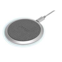 

Pengo Power! Pad USB-C 15W Fast Wireless Charger with 3.9' USB Type-C to USB Type-A Cable, Silver