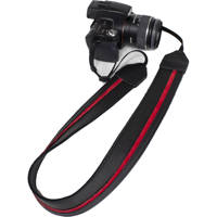 

Perri's Leathers CSL-02 Garment Leather Camera Strap, Black with Red Suede Stripe