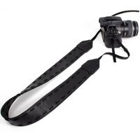 

Perri's Leathers CSL-06 Garment Leather Camera Strap, Black with Suede Weave Stitch