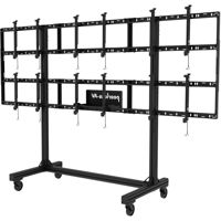 

Peerless SmartMount Portable Video Wall Cart 2x2 and 3x2 Configuration for 46" to 55" Displays