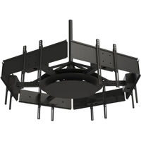 

Peerless Multi-Display Ceiling Mount with Six Telescoping Arms for 37" to 42" Displays