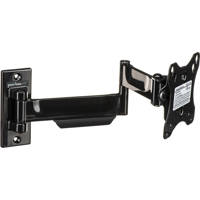 

Peerless PA730 Pro Articulating Arm Wall Mount for 10-24" LCD Screens, Glossy Black
