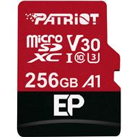 

Patriot Memory EP Series 256GB Micro SDXC V30 A1 UHS-I U3 4K UHD Memory Card with SD Adapter, 90MB/s Read, 80MB/s Write
