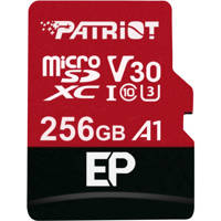 

Patriot Memory EP Series 256GB Micro SDXC V30 A1 UHS-I U3 4K UHD Memory Card with SD Adapter, 90MB/s Read, 80MB/s Write