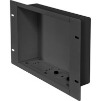 

Peerless Large Recessed Cable Management and Storage Box with Surge Protected Duplex Power Receptacle, Gloss Black