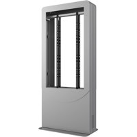 

Peerless Totem/Portrait Back-to-Back Kiosk Enclosure for Two 40" Curve Displays up to 3" Deep, Silver