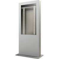 

Peerless Portrait Back-to-Back Kiosk for Two 55" Curve Displays up to 3" Deep, Silver