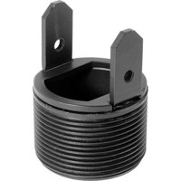 

Peerless Modular 1.5" NPS Threaded Projector Coupler, 66lbs Capacity, Black