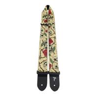 

Perri's Leathers TWS 2" Wide Jacquard Guitar Strap, Skull Rose
