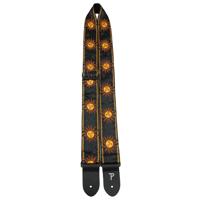 

Perri's Leathers TWS 2" Wide Jacquard Guitar Strap, Yellow Suns on Black
