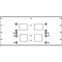 

Peerless Triple Metal Stud Wall Plate for PLA Series Wall Mounts, 16" Stud Centers, Black