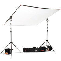 

Photoflex 77x77" Aluminum LitePanel Kit, Includes 77" Crossbar, 2x Extra Large LiteStands, 2x RockSteady Sand Bags