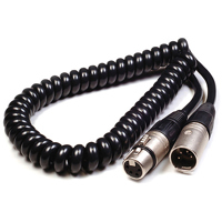 

Pag 650mm (25.6") 4-pin XLR Male to 4-pin XLR Female Coiled Power Cable
