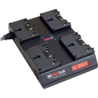 

Pag PL16+ Four-Position Charger for Up to 32 PAGlink Batteries, 4x Gold Mount Connectors