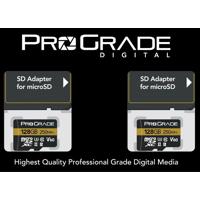 

Prograde Digital 128GB MicroSDXC UHS-II U3 Class 10 V60 Memory Card with SD Adapter, 250MB/s Read, 130MB/s Write, 2-Pack