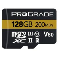 

Prograde Digital 128GB MicroSDXC UHS-II U3 Class 10 V60 Gold Memory Card, 200MB/s Read, 80MB/s Write