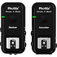 

Phottix Strato II Multi 5-in-1 Trigger Set for Canon C6, 2.4GHz Frequency, 1/250sec Sync Speed, 2.5 to 3.2V Input Voltage, Black, Transmitter & Receiver