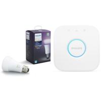 

Philips 9.5Watt Hue White and Color Ambience A19 Warm to Cool E26 Bulb with Hue Bridge