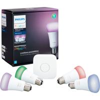 

Philips Hue White & Color Ambiance A19 LED Starter Kit, Multicolor