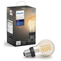 

Philips Hue White Filament Standard A19 LED 40W Equivalent Dimmable Smart Wireless E26 Base Light Bulb with Bluetooth