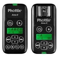 

Phottix Ares II Wireless Flash Trigger Kit, with Transmitter, Receiver, and Sync Cord