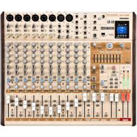 

Phonic AM14GE AM Gold Edition 6-Mono 4-Stereo Input 2-Group Mixer with DFX, Plus Bluetooth, TF Recorder & USB Interface