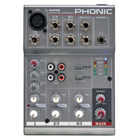 

Phonic AM55 1-Mic/Line 2-Stereo Compact Analog Mixer