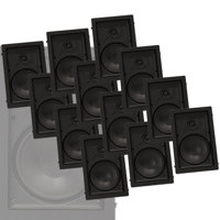 

PHASE TECH CS-6 IW 6.5" 2-Way In-Wall Speaker with Grille, Master Pack - 12 Units