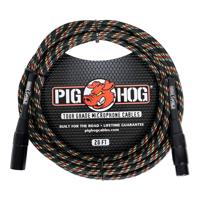 

Pig Hog 20' XLR Rasta Stripes Woven Mic Cable