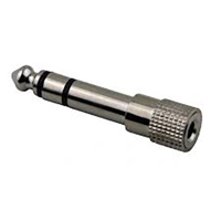 

Pig Hog 3.5 mm (1/8") (Female) - 1/4" (Male) Stereo Adapter, Threaded